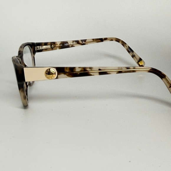 Nine West NW5080 291 Tortoise Gold Cat Eye Eyeglasses Frames 48-17-135 22128 - Picture 2 of 6